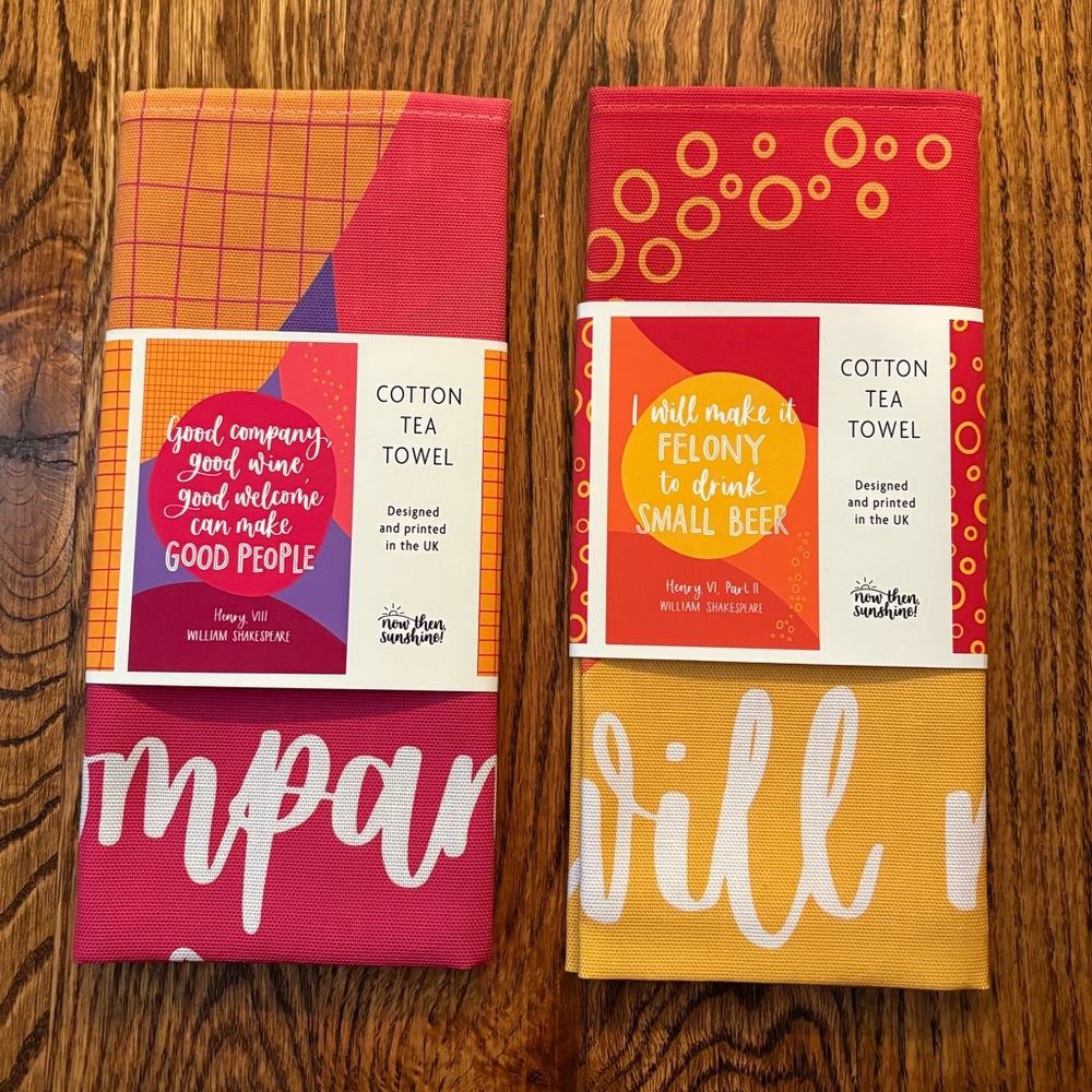 Shakespeare Cotton Tea Towels (2)